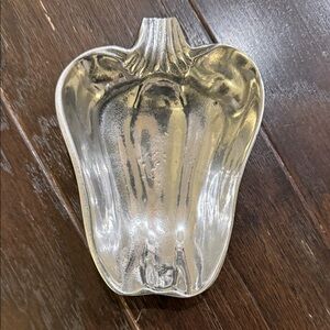 Silver Pepper-Shaped Decorative Dish